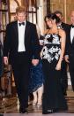 <p>Harry and Meghan looked sharp in black tie as they attended the Royal Variety Performance at London Palladium. </p>