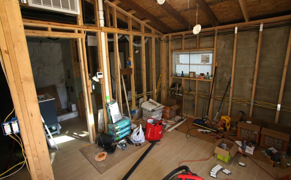 This is the family room of the accessory dwelling unit that homeowner Camilo Rebolledo is building on Fegenbush Lane.
Aug. 29, 2023