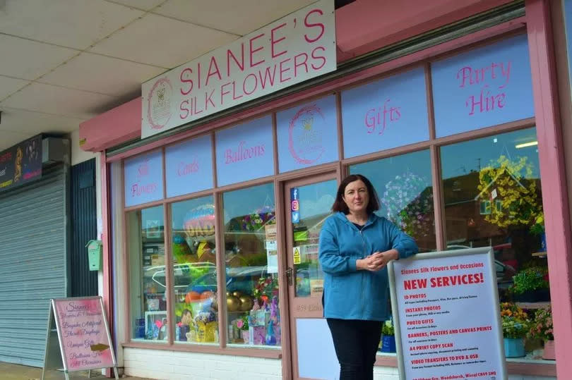 Fiona Duffy who runs Sianees Silk Flowers said their business was struggling to compete with supermarkets because of the rising cost of living.