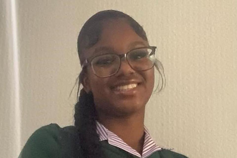 Elianne Andam, 15, who was fatally stabbed on Wednesday morning in Croydon, south London (Metropolitan Police/PA) (PA Wire)