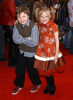 Spencer Breslin and Dakota Fanning at the LA premiere of Universal's Dr. Seuss' The Cat in the Hat