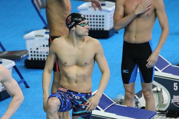 Cody Miller at the Olympic trials. (Photo: imgur)