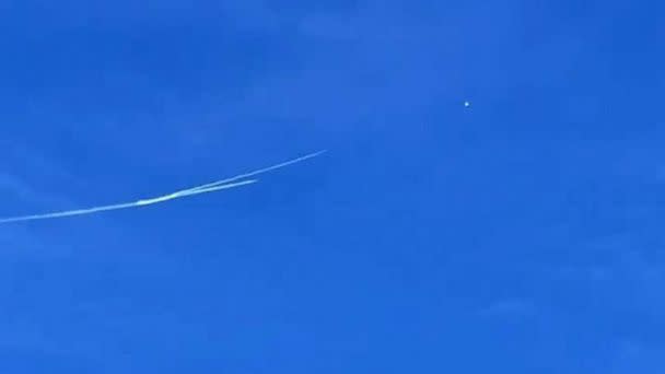 PHOTO: In this screen grab from a video on social media, the balloon in shown being shot down near Murrells Inlet, S.C., on Feb. 4, 2023. (Matthew Zane/Twitter)