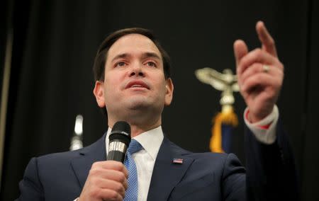 U.S. Republican presidential candidate Marco Rubio speaks during a campaign event in Elko, Nevada February 22, 2016. REUTERS/Chris Keane