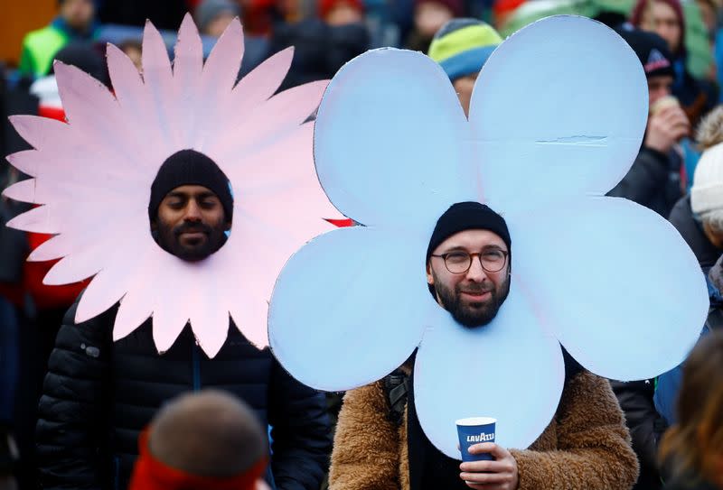 Climate protesters demonstrate against WEF in Landquart