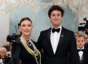 <p>We love seeing cute couples on the Met Gala red carpet every year. And one moment that particularly stood out for us on Monday? Josh Kushner giving his pregnant wife Karlie Kloss major heart eyes as she showed off her baby bump.</p>  View this post on Instagram  <p>A post shared by Karlie Kloss (@karliekloss)</p> <p>//platform.instagram.com/en_US/embeds.js</p> <p>Kloss wore a new dress from Loewe, designed by Jonathan Anderson, which was inspired by 1983 Chanel dress designed by Karl Lagerfeld, per Vanity Fair. Kushner wore a black tux with a bow tie, keeping all the attention on his beautiful wife, who was glowing with multiple strands of pearls around her neck and bump. One photo from the event shows Kushner totally smitten with his wife, and we don’t blame him!</p>