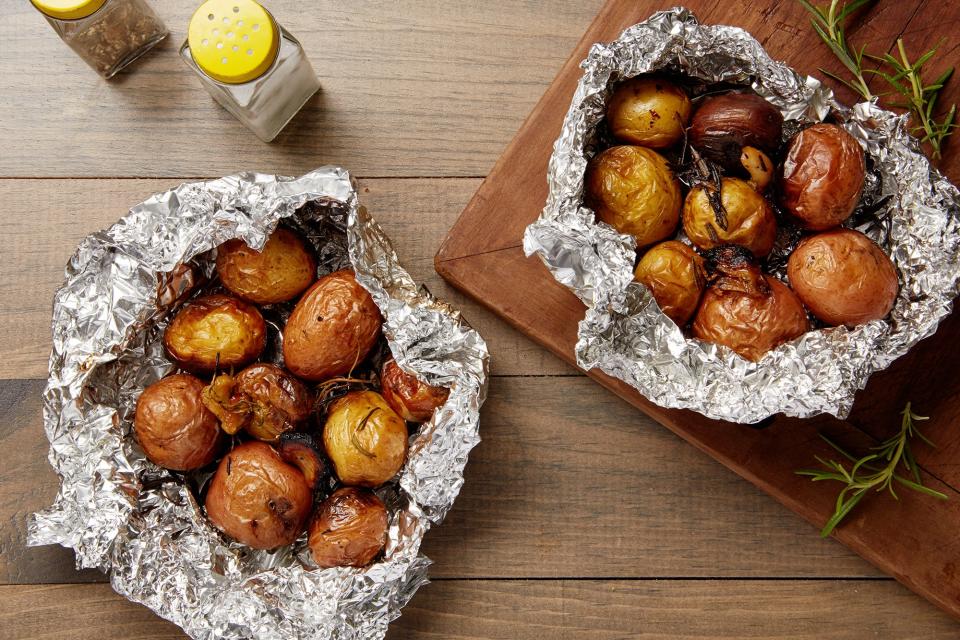 Foil Pack Potatoes With Rosemary and Garlic