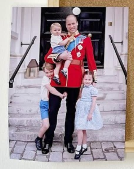 A closer look at the never-before-seen photo shared on the Duke and Duchess of Cambridge's social media accounts for Father's Day.  (Photo: Kensington Palace)