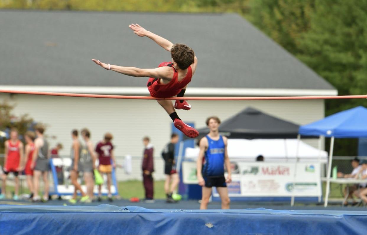 Onaway senior high jumper Xavier Santiago is one of the nominees for the Daily Tribune's Athlete of the Week for April 15-20.