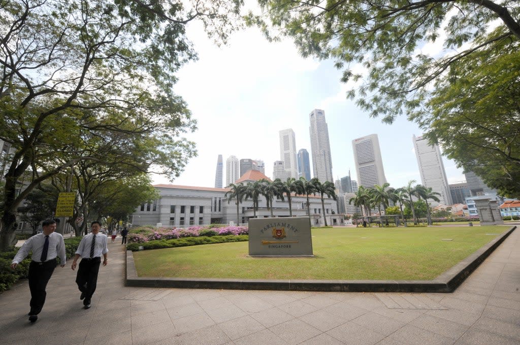 The Singapore parliament passed a controversial law on Monday banning ‘foreign interference’  (AFP via Getty Images)