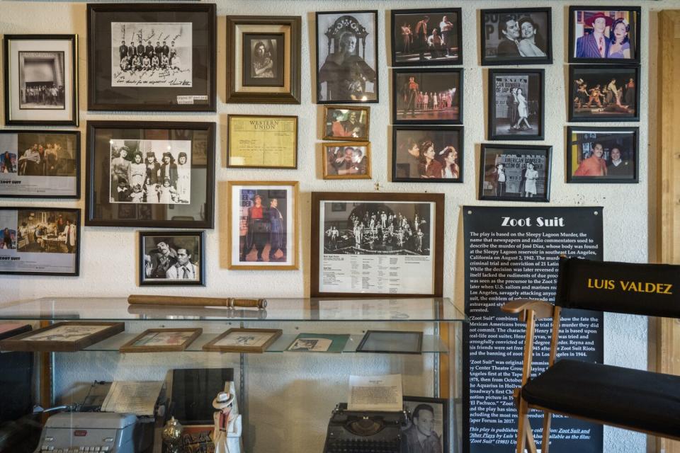 Memorabilia from "Zoot Suit" at El Teatro Campesino in San Juan Bautista.