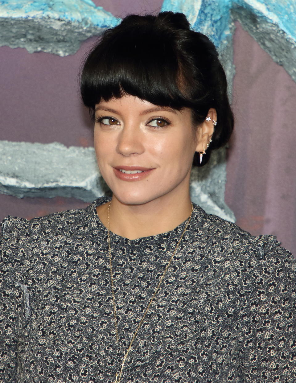 Lily Allen attends the "Frozen 2" European premiere at BFI Southbank in London. (Photo by Keith Mayhew / SOPA Images/Sipa USA)