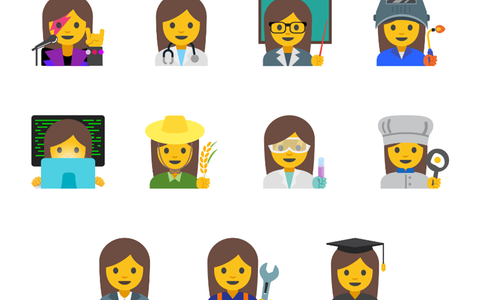 The emoticons which will appear by the end of the year  - Credit: Google