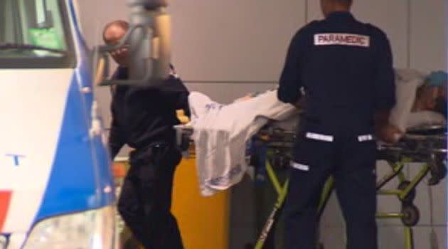 The factory worker is in a critical condition at the Alfred Hospital.