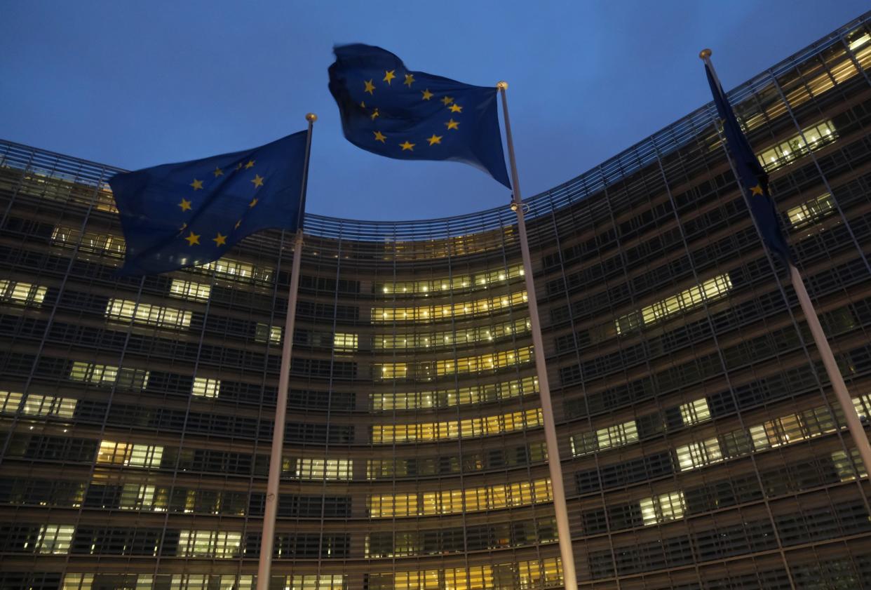 The European Commission headquarters in Brussels ( )