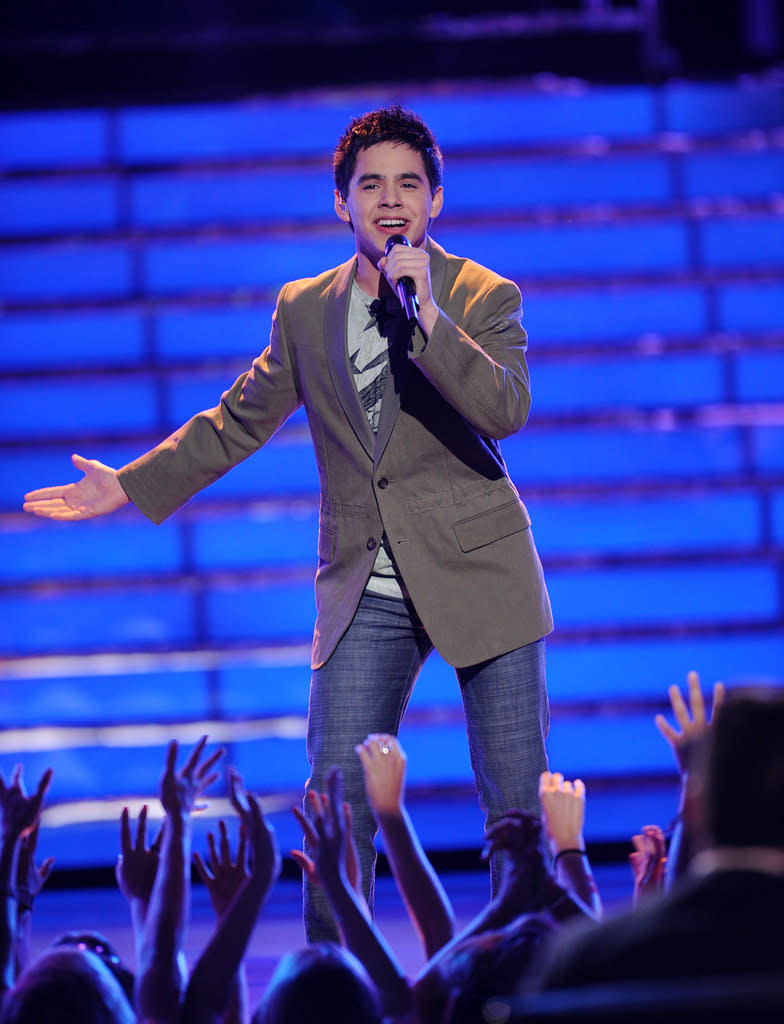 David Archuleta performs on American Idol