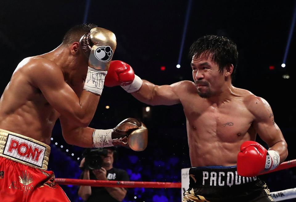 Pacquiao beat Jessie Vargas in November to win the WBO welterweight title (Getty)