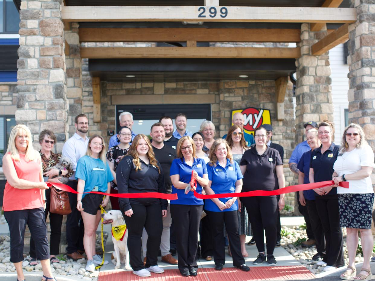 My Place Marion staff were joined by the Marion Area Chamber of Commerce and company executives for the grand opening ceremony and ribbon cutting Wednesday.