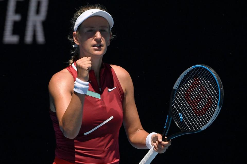 Victoria Azarenka defeated Elina Svitolina (Andy Brownbill/AP) (AP)