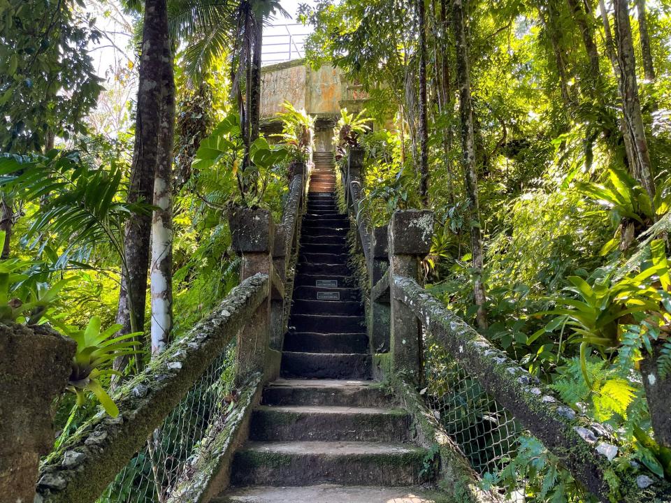 A view of one of the buildings at Paronella Park in Queensland, Australia.