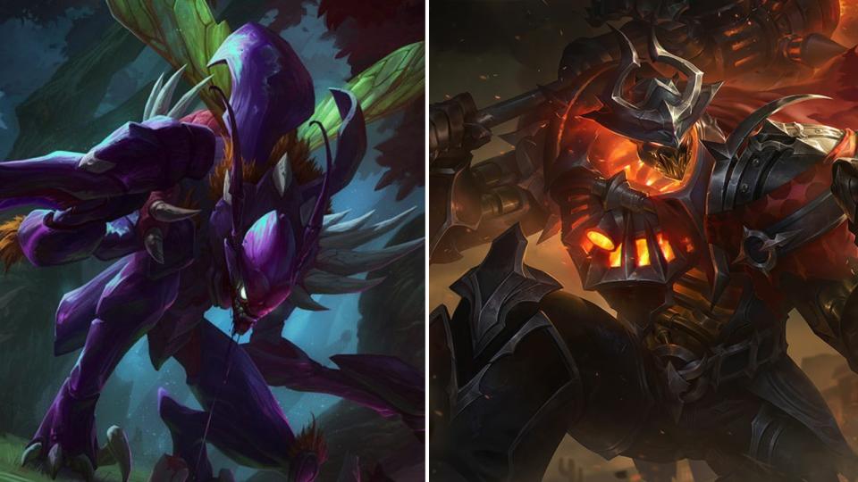 One of the more popular combinations in the list is Mordekaiser and Kha’zix. (Photo: Riot Games)