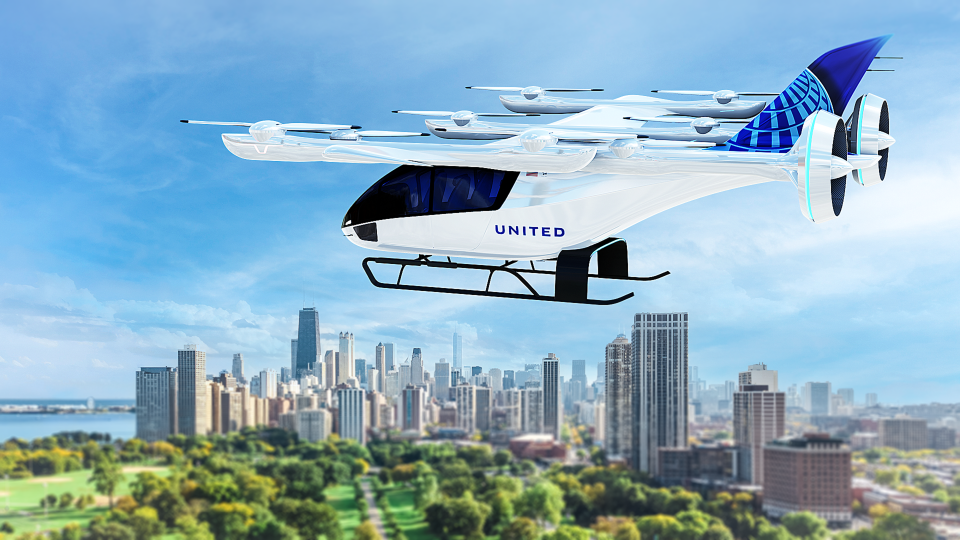 United is investing in eVTOL companies to try to ease urban commutes and reduce carbon emissions.