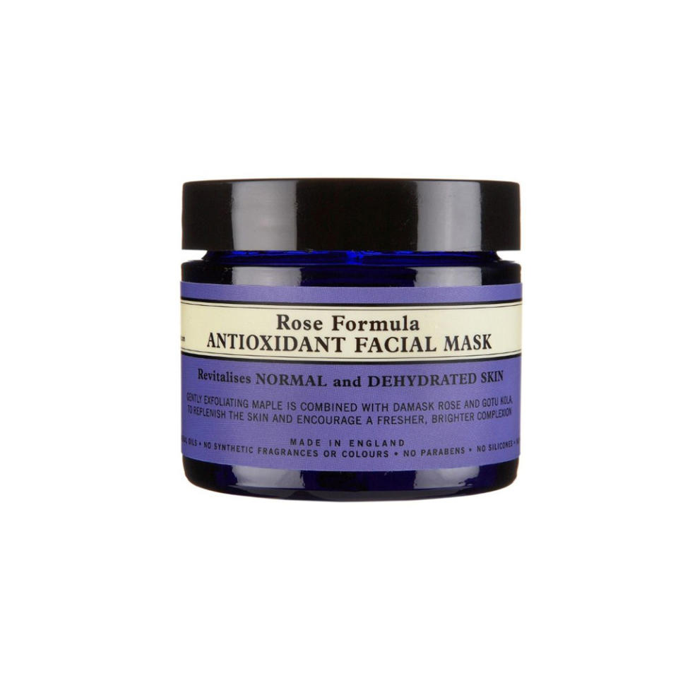 <p>Instead of giving your mom a bushel of roses that probably won’t last, give her this rose-formulated mask. It’s pefect for parched skin and will quench thirsty skin with antioxidant organic wild rosehip oil and organic damask rose. With regular use, skin is left radiant, refreshed, and revitalized. <strong>Neal’s Yard Remedies Rose Formula Antioxidant Facial Mask</strong>,<b> <a rel="nofollow noopener" href="https://us.nyrorganic.com/shop/corp/area/shop-online/category/face-masks/product/0093/rose-formula-antioxidant-facial-mask-1-76oz/" target="_blank" data-ylk="slk:$48;elm:context_link;itc:0;sec:content-canvas" class="link ">$48</a> </b>while supplies last. (Photo: Neal’s Yard Remedies) </p>