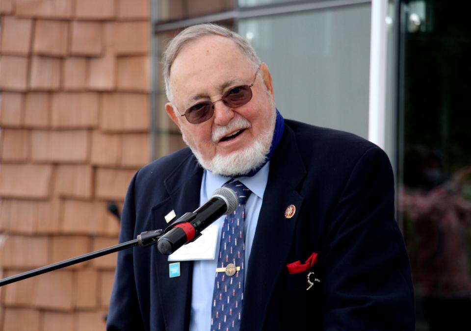 Rep. Don Young, an Alaska Republican pictured on Aug. 26, 2020, during a ceremony in Anchorage, Alaska, died in March. That triggered a special election to finish his term, accelerating Alaska's timeline for implementing a new non-partisan final-four primary and ranked-choice special election.