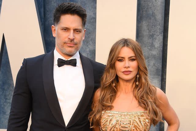 <p>Steve Granitz/FilmMagic</p> Joe Manganiello and Sofía Vergara made their last public appearance at Vanity Fair's Oscar party in March 2023.