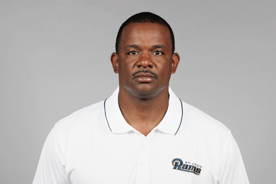 Ray Agnew Jr., the Rams’ director of player personnel, has been with the team since 1998, starting as a player before working his way up the front office. (Getty Images)