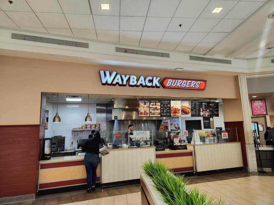 This Wayback Burgers storefront can be found at the Mall at Rockingham Park in Salem, New Hampshire. The owner of the Wayback Burgers franchise in Worcester is hoping to open a second restaurant early next year in Westborough.