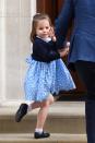 <p>Princess Charlotte, who turns three next month, was practicing her royal wave.</p>