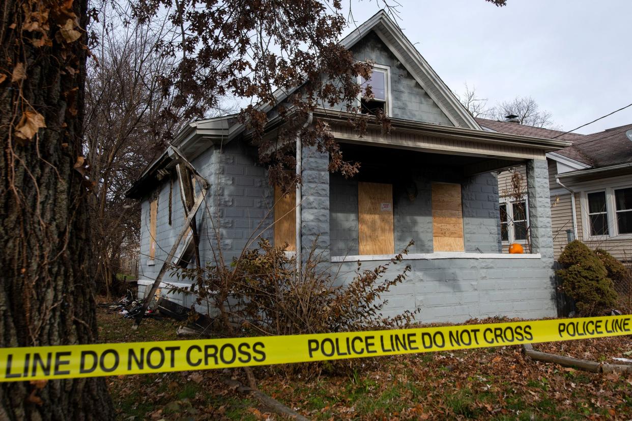 One person was killed Wednesday morning in a house fire at 1021 E. Virginia Ave. on Dec. 1, 2021.