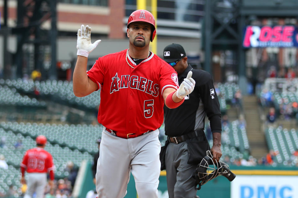 Ely Hydes donated Albert Pujols' 2,000th RBI ball to Cooperstown in memory of his 21-month-old son who died last year. (Photo by Gregory Shamus/Getty Images)