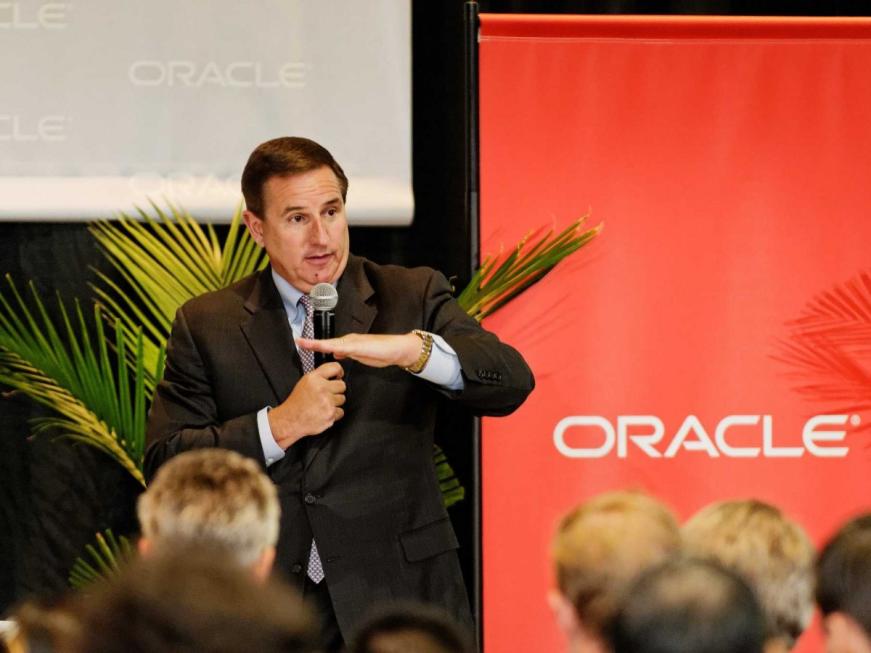 Mark Hurd speaking