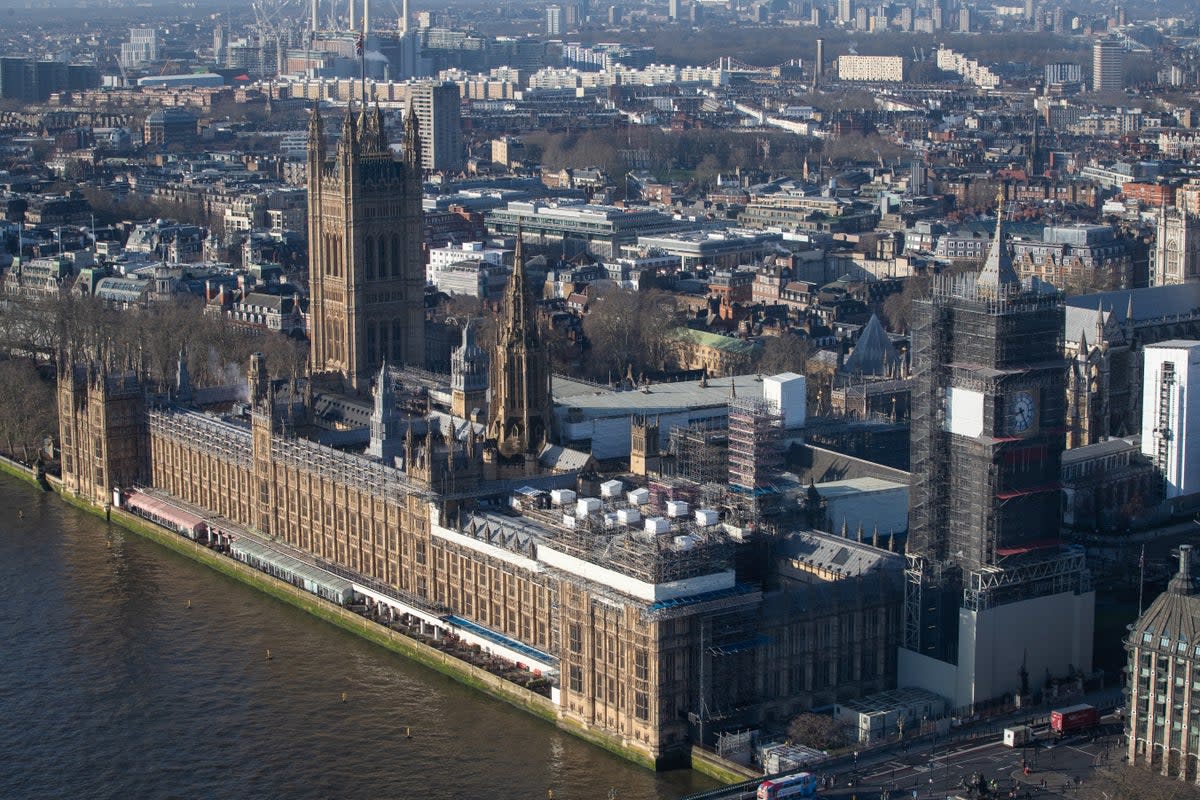 The Palace of Westminster in London is seen after sunrise  (PA Archive)