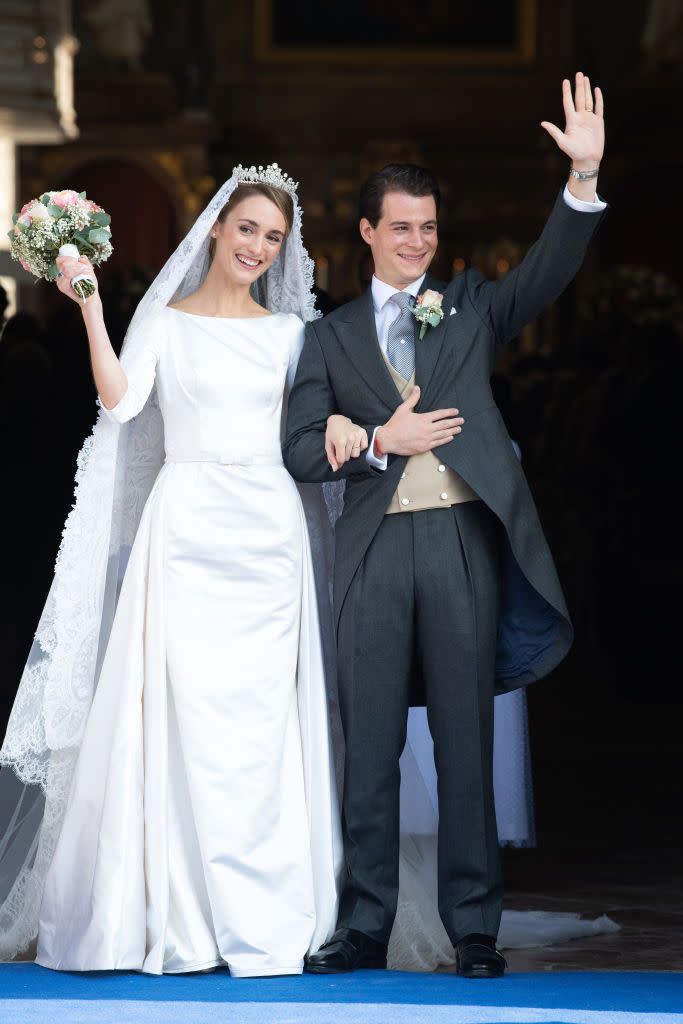 <p>In 2018 Duchess Sophie of Württemberg, the daughter of Prince Philip of Württemberg, married French aristocrat Maximilien of Andigné<a href="https://www.townandcountrymag.com/the-scene/weddings/g24064966/duchess-sophie-wurttemberg-count-maximilien-royal-wedding-germany-andigne/" rel="nofollow noopener" target="_blank" data-ylk="slk:in a small ceremony at the Castle of Tegernsee;elm:context_link;itc:0;sec:content-canvas" class="link "> in a small ceremony at the Castle of Tegernsee</a> in the Bavarian Alps of Germany. </p>