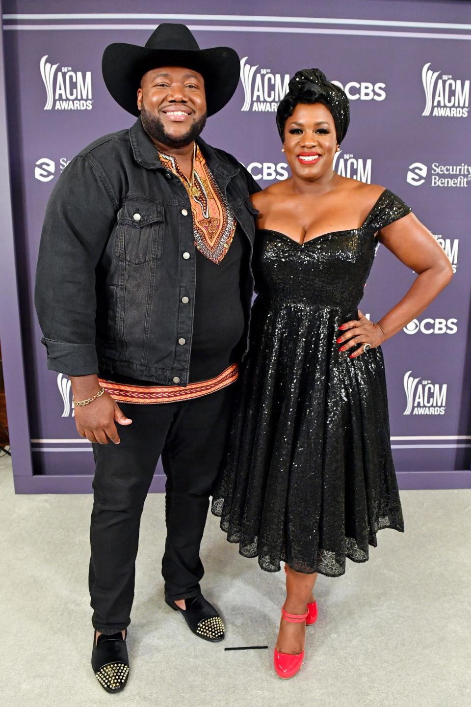 <p>The Nashville-based couple, a.k.a. The War and Treaty, added a little sparkle to the ACM Awards. </p>