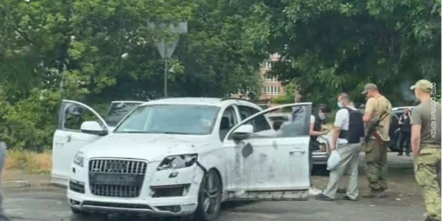 A car with collaborator Yevhen Sobolev was blown up in Kherson