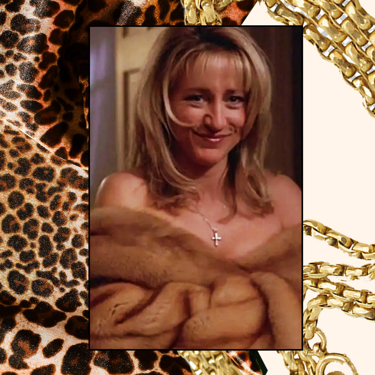  Future graphic of the mob wife aesthetic faux fur coats carmela soprano . 