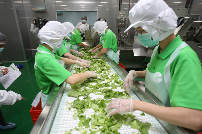 新北果菜市場為新北市中小學營養午餐供應平台，每周有機蔬菜需求高達數十噸，有機拍賣員角色至關重要。（圖／新北市政府提供）