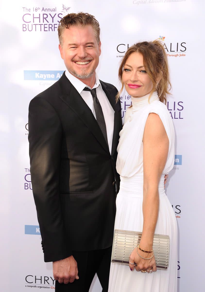 "Grey's Anatomy" star Eric Dane and his wife Rebecca Gayheart announced their divorce after 14 years of marriage on Feb. 16, 2018. "[...] we have decided that ending our marriage is the best decision for our family," Dane announced in a statement. "We will continue our friendship and work as a team to co-parent our two beautiful girls as they are the most important thing in the world to us." The couple has two daughters: Billie, 7, and Georgia, 6. Gayheart was the one to file the divorce papers.