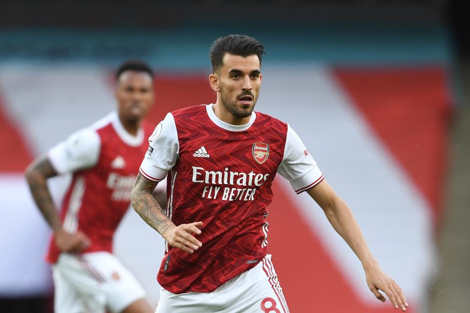 <p>Dani Ceballos spent two seasons on loan at Arsenal from Real Madrid</p> (Arsenal FC via Getty Images)