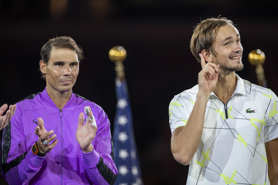 Daniil Medvedev bromeó sobre los altercados con el público tras caer en la Final del US Open 2019 ante Rafael Nadal.  (Photo by Tim Clayton/Corbis via Getty Images)