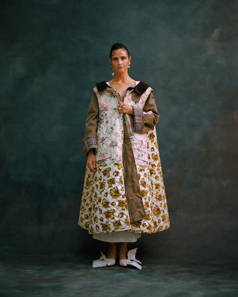 ERDEM’s Barbour coat, worn by Ina Lekiewicz Levy (ERDEM)