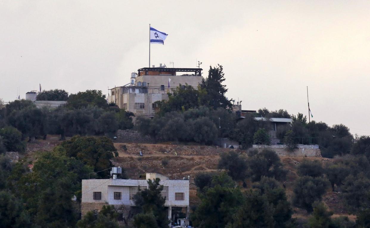 The Israeli settlement of Tal Rumeida in Hebron: AFP/Getty Images