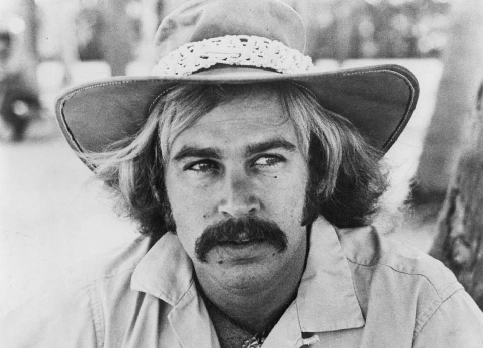 Jimmy Buffett in the 1970s, early in his career when he was recording a string of albums between 1973 and 1976 featuring songs about and inspired by Key West.