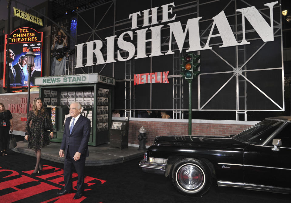 Director Martin Scorsese arrives at the Los Angeles premiere of "The Irishman" on Thursday, Oct. 24, 2019, at the TCL Chinese Theatre. (Photo by Richard Shotwell/Invision/AP)