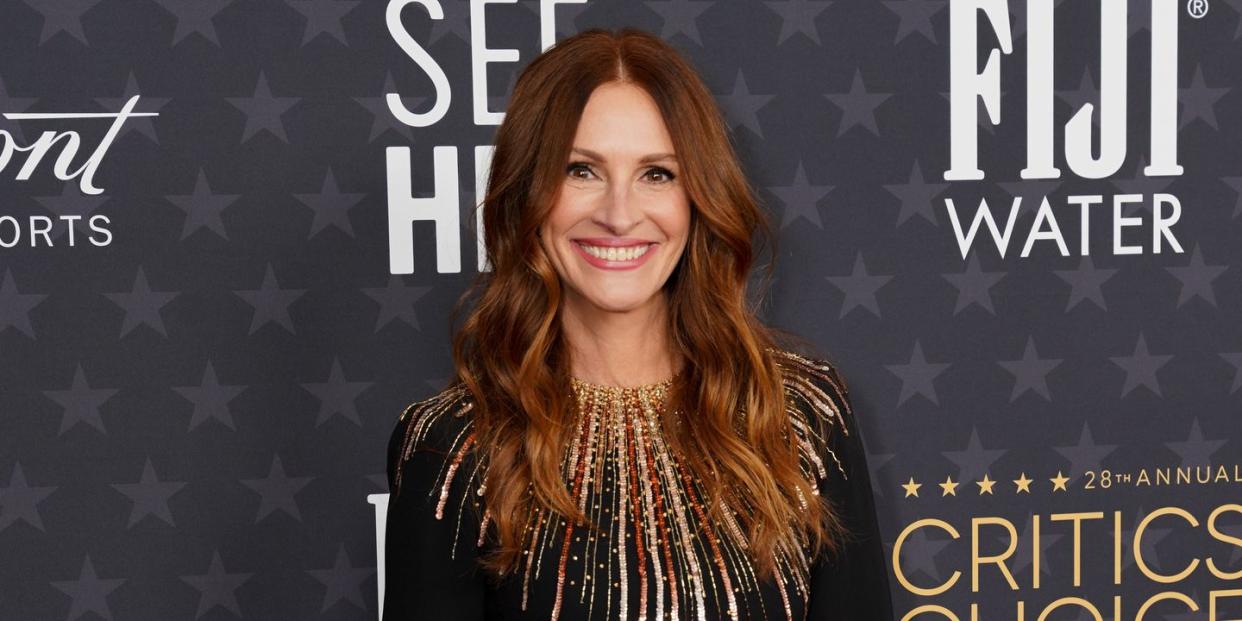 julia roberts sparkling maxi dress