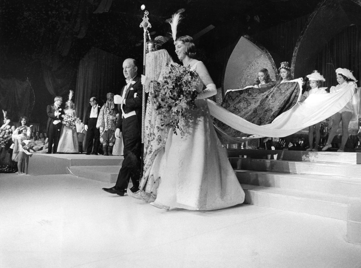 Trudy Busch at the Veiled Prophet debutante ball in 1977.